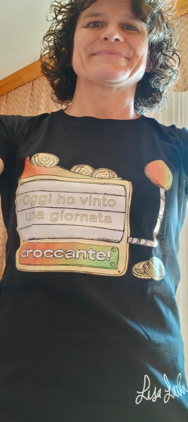Maglietta "ho vinto una giornata croccante" - immagine 3