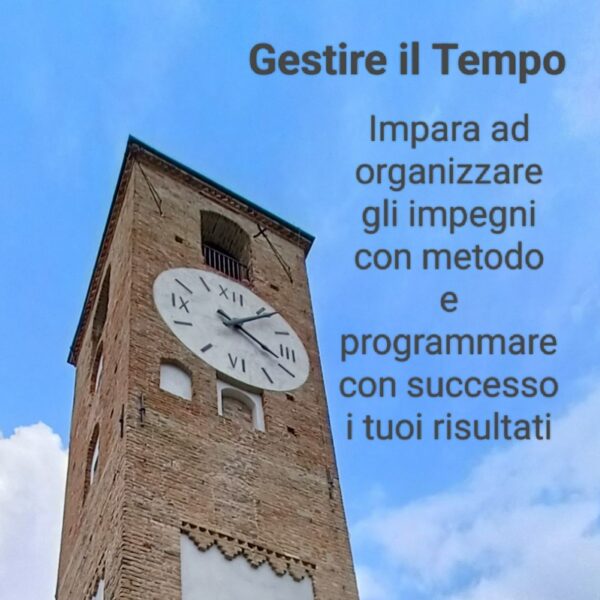 Percorso di coaching per gestire il tempo